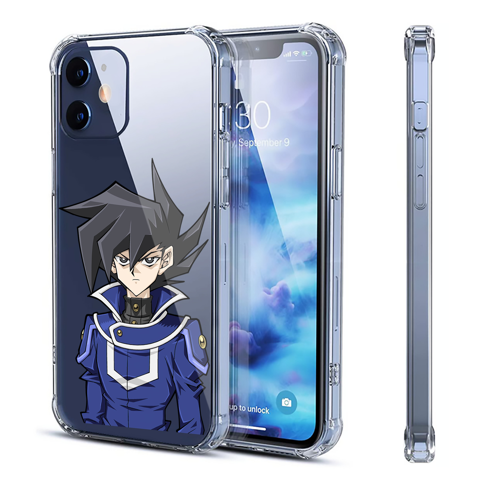 （画像用） 遊☆戯☆王 Yu-Gi-Oh! 【iPhone 12シリーズ対応】透明スマホケース（クリアソフトケース）